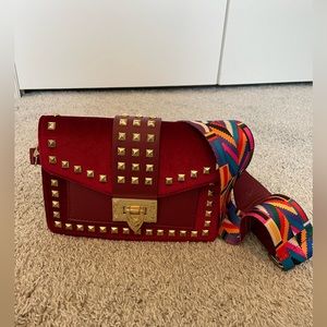 Red velvet purse